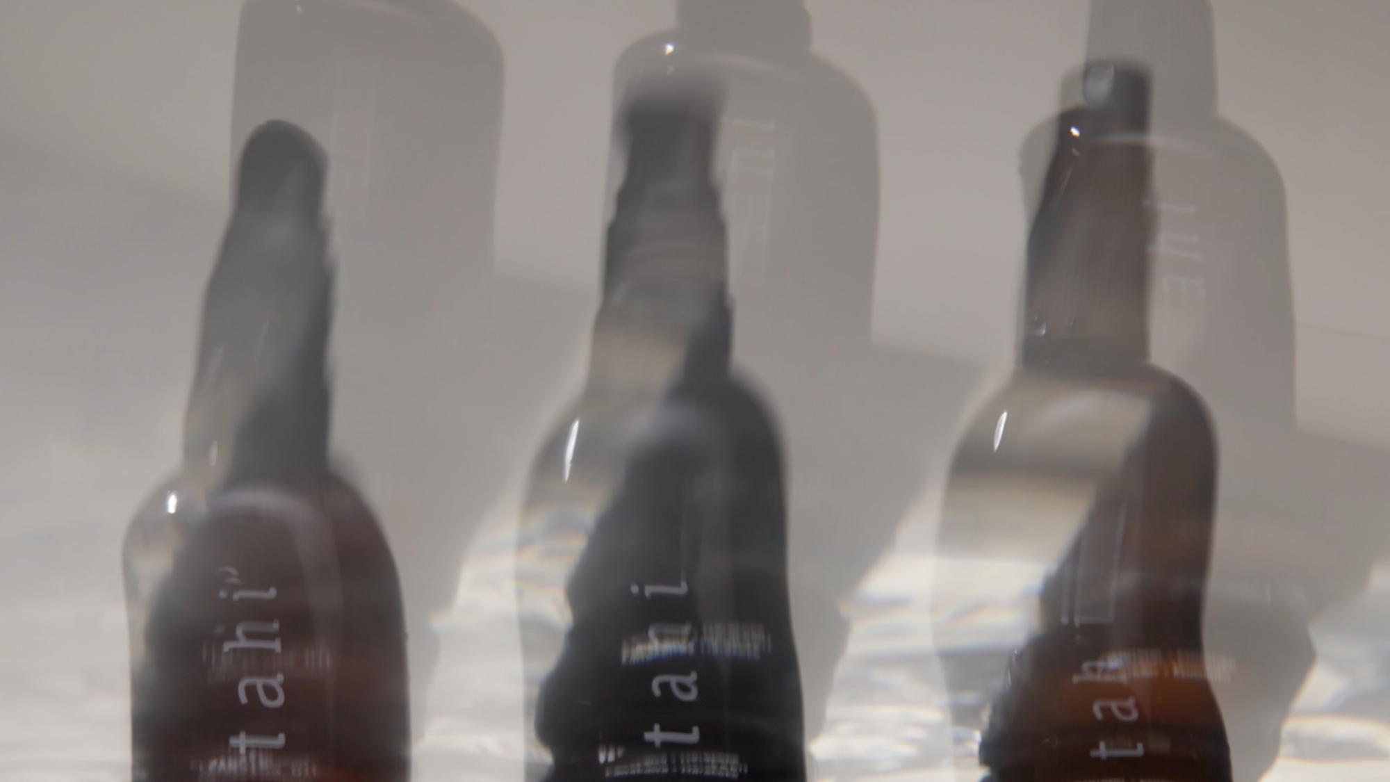 tahi ritual line of three products blurred